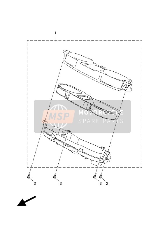 2DMH35001000, Geschwindigkeitsmesser, Yamaha, 0